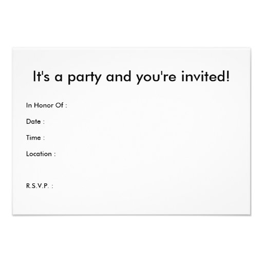 SHH! it's a surprise party! : comic speech bubble Custom Announcement