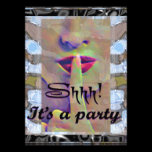 Shh! It's a Surprise party invite invitations