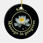 Shh... Massage in progress Door Sign Christmas Tree Ornaments