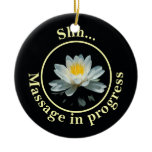 Shh... Massage in progress ornaments