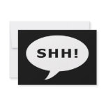 SHH! talking bubble Custom Announcement
