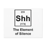 Shh, The Element of Silence Postcard