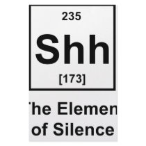 Shh! The Element of Silence Stationery Paper
