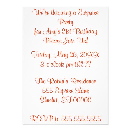 SHH! ZIP your lip surprise party invite