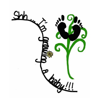 shhh...im growing a baby! t-shirt by realtortif