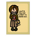 shhh I'm reading. Greeting Card