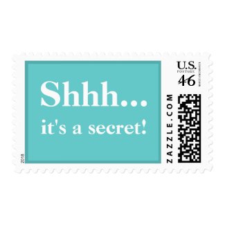 Shhh....It's A Secret Postage Stamp - Tiffany stamp