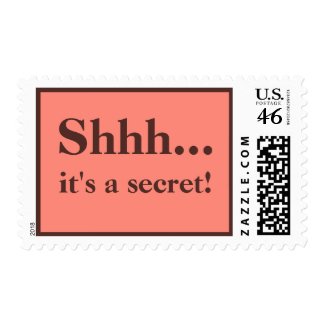 Shhh....It's A Secret Postage Stamps