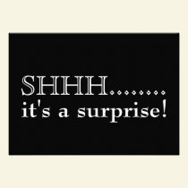 Shhh... It's a surprise 50th birthday party invitations