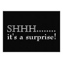 Shhh... It's a surprise 50th birthday party Personalized Invitations