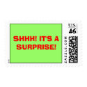 SHHH! IT'S A SURPRISE! postage