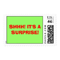 SHHH! IT'S A SURPRISE! postage