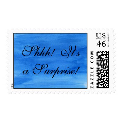 Shhh!  It&#39;s a Surprise! Postage stamp
