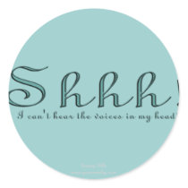Shhh stickers
