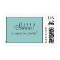 Shhhh! a surprise party! postage