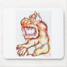 Shi Ruff Ruff Bow Wow Buddha Mouse Pads