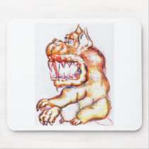 Shi Ruff Ruff Bow Wow Buddha Mouse Pads