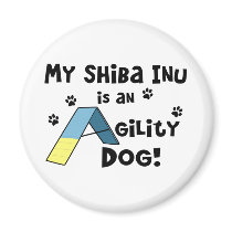 Shiba Inu Agility Dog magnets