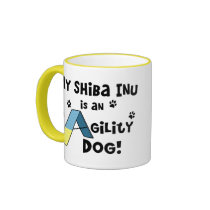 Shiba Inu Agility Dog mugs