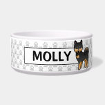 Shiba Inu Black And Tan Pet Water Bowls