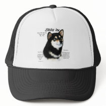 Shiba Inu (blk/tan) History Design Hat