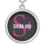 Shiba Inu Breed Monogram Design Custom Jewelry