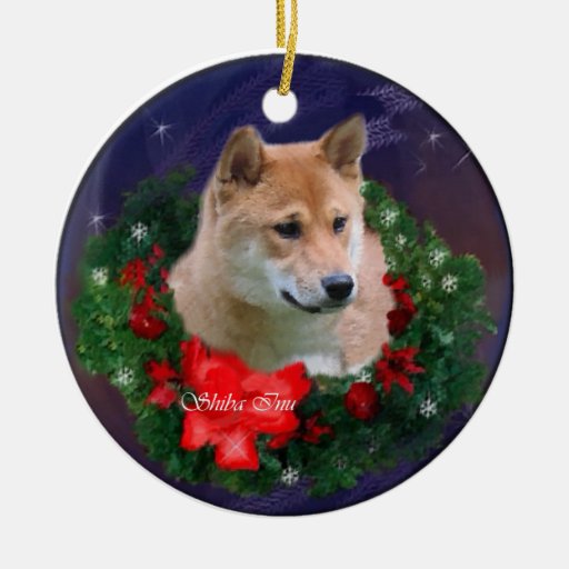 shiba inu christmas gifts ornament zazzle shiba inu christmas gifts ornament zazzle