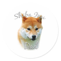 Shiba Inu Dad 2 stickers