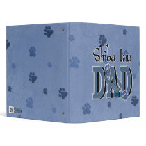 Shiba Inu DAD 3 Ring Binder
