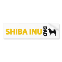 Shiba Inu Dad Bumper Sticker