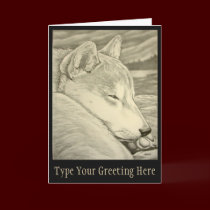 Shiba Inu Dog Art Cards Custom Shiba Inu Cards cards