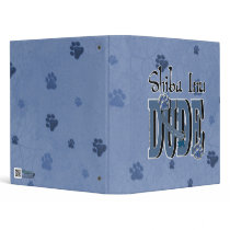 Shiba Inu DUDE 3 Ring Binder
