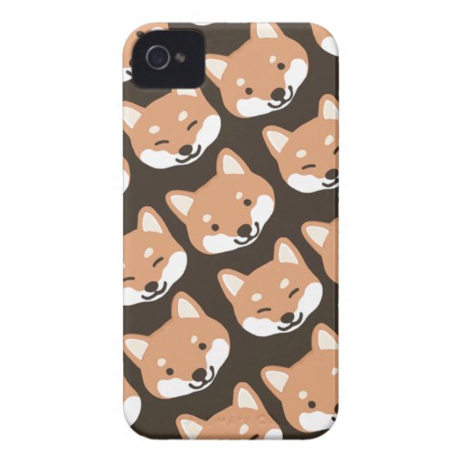 Shiba Inu Faces iPhone 4 Case-Mate Cases