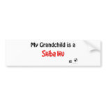 Shiba Inu Grandchild Bumper Sticker