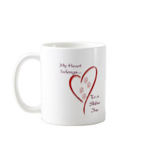 Shiba Inu Heart Belongs mugs