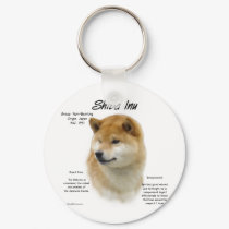 Shiba Inu History Design keychains