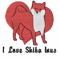Shiba Inu Love embroidered shirts