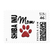 Shiba Inu Mom 2 Postage Stamps
