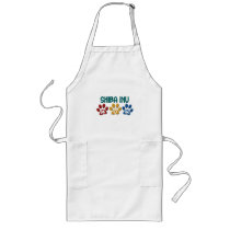 SHIBA INU Mom Paw Print 1 aprons