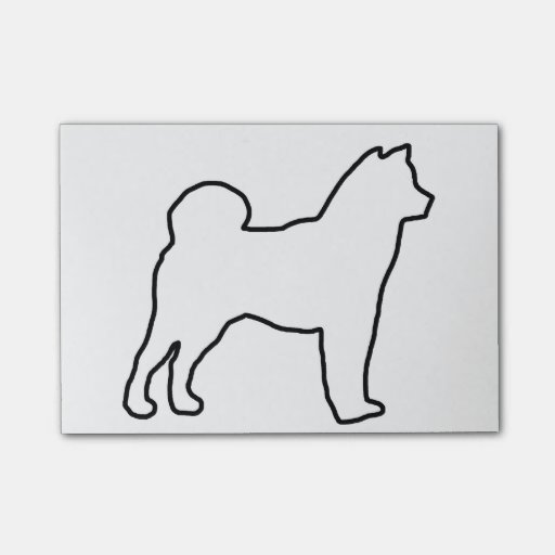 Shiba Inu outline.png Post-it® Notes | Zazzle