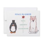 Shiba Inu Peace On Earth Personalized Invitation
