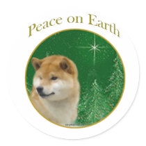 Shiba Inu Peace stickers