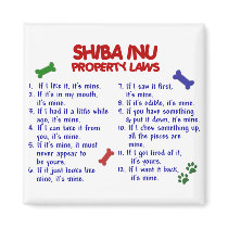 SHIBA INU Property Laws 2 Fridge Magnet