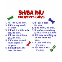 SHIBA INU Property Laws 2 t-shirts