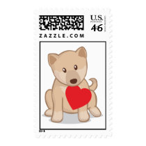Shiba Inu Puppy Stamp