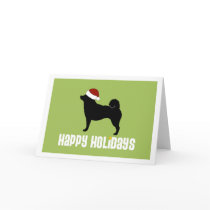 Shiba Inu Santa Hat cards