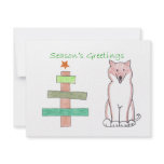 Shiba Inu Stick Tree Invitations