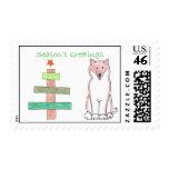 Shiba Inu Stick Tree Postage postage