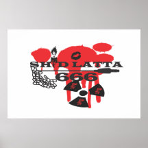 SHID LATTA 666 LOGO POSTER