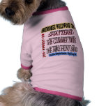 Shidoobee wildwood pet Garment Dog Tshirt